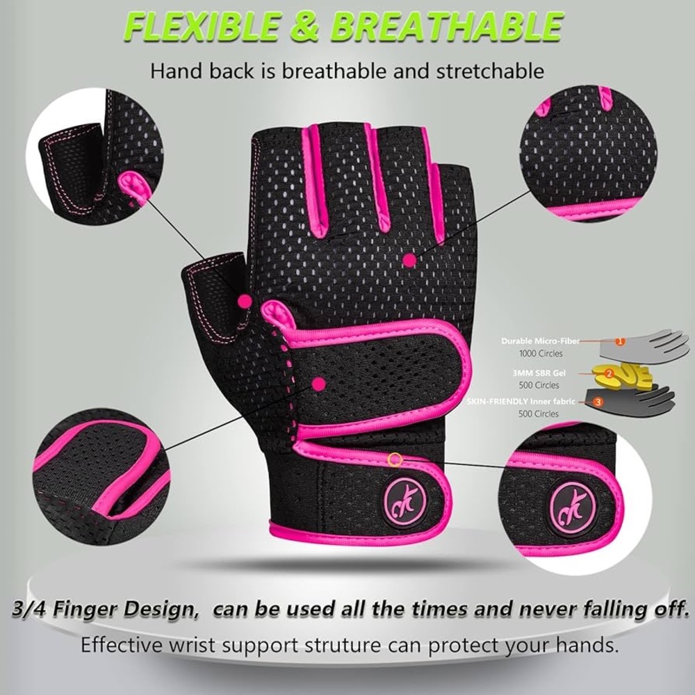 MOREOK Workout Gloves Gym Gloves